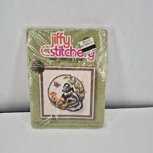 Jiffy Stitchery Baby Meadow Skunk #521 Sunset Designs by Donna Enstaff 1979